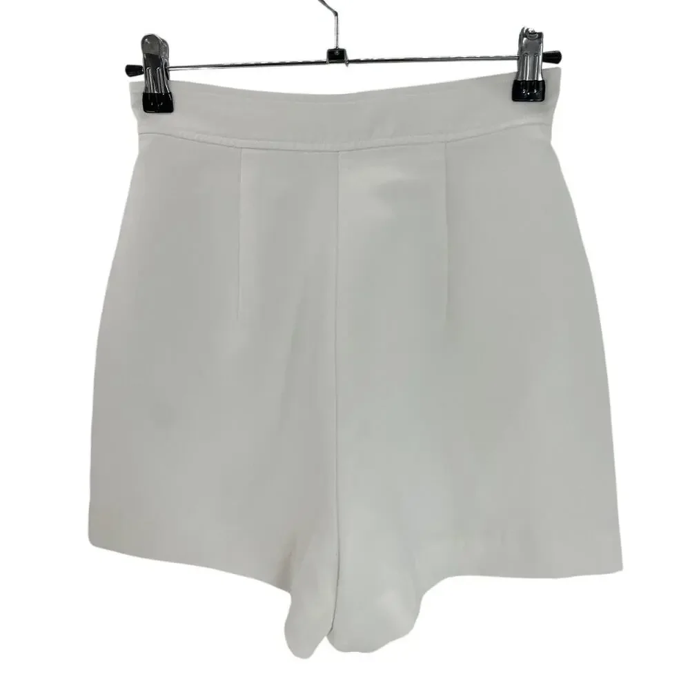 Amanda Uprichard Tailored White Reeves Shorts Size XS - Picture 3 of 4